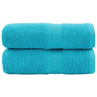 Premium ručnici za goste Solund, set od 2, 30 × 50 cm, 600 g/m², tirkizni