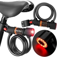 Kombinacijska brava za bicikl s funkcijom svjetla