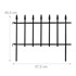 NORTHIX Metalne ograde za cvjetne gredice, set 4 kom, crna