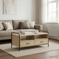 Stolić za kavu 99,5 x 49 x 46 cm od konstruiranog drva, hrast sonoma