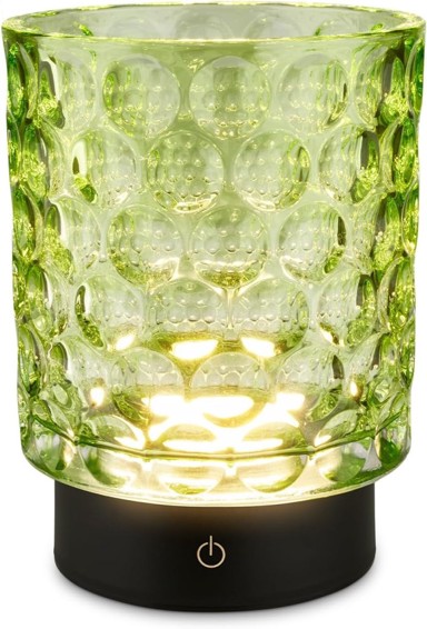 BRILONER LED stolna lampa, bežična, staklena, na dodir, IP44