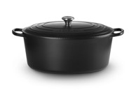 LE CREUSET Signature ovalna posuda 13,9 L, crna
