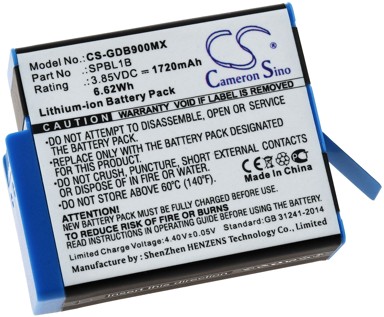 Baterija za Actioncam GoPro Hero 9 / AHDBT-901 / Typ SPBL1B