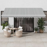 Tenda na automatsko uvlačenje 450 x 350 cm, antracitno-bijela