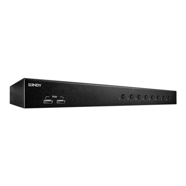 LINDY KVM preklopnik 39317, DVI-I, USB, 1920 x 1200, crni