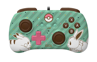 HORI Kontroler Horipad Mini Pikachu & Eevee, žični, za Nintendo Switch