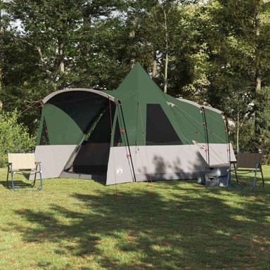 Teepee šator s krovom s pohranom 720 x 465 x 295 cm, zelena