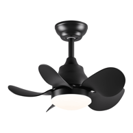 NIKCORP Stropni ventilator s LED rasvjetom i daljinskim, crni