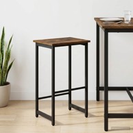 Barska stolica 40 x 32 x 74 cm od konstruiranog drva, dimljeni hrast