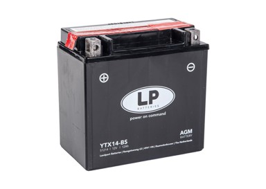LANDPORT Moto akumulator AGM MB YTX14-BS 12Ah 190A L+ (15,0x8,7x14,6)