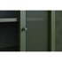 UNIQUE FURNITURE Tamno zeleni metalni ormarić s kliznim vratima 90x140x40 cm Veep
