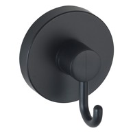 WENKO Set od 2 crne zidne kuke za ručnik Vacuum-Loc® Pavia