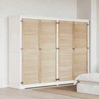 Vrata ormara, 170 x 59,5 x 2,1 cm, masivna borovina, smeđa, 4 komada