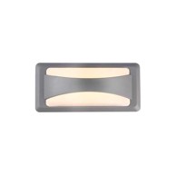 Zidna svjetiljka, siva, 12W, IP65, neutralno bijela