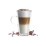 VIALLI DESIGN Šalica s dvostrukim staklenim stijenkama Amo Latte, 320 ml