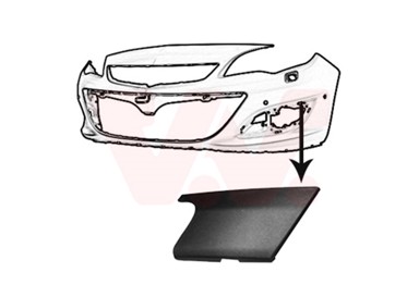 VAN WEZEL Maska branika Opel Astra J 13-, prednja lijeva, iznad maglenke