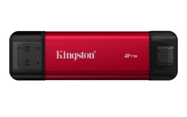 KINGSTON Prijenosni SSD Dual Portable 2 TB, USB-A / USB-C, USB 3.2 Gen 2, crno-crveni