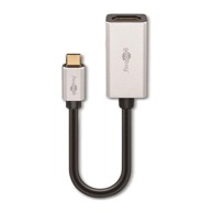GOOBAY adapter USB-C (muški) na HDMI (ženski) 4K 120 Hz 0,15 m, sivi