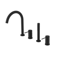 SAPHO Rubna slavina za kadu Ultramix, crna mat, kružni dizajn