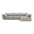 MAZZINI SOFAS Svijetlo siva kutna garnitura (desni kut) Vanda, 308x171x85 cm