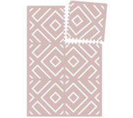 EEVEVE Pjenasta puzzle podloga za igru moderni blokovi, 180 x 120 cm, roza