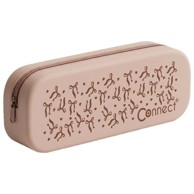 CONNECT pravokutna pernica-vrećica silikon 20 x 5 x 6 cm bow, bež