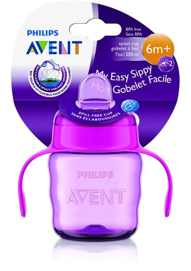 PHILIPS AVENT Boca s piskom SCF551/03, 200 ml, roza
