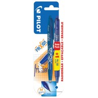 PILOT Roler gel 0,7 mm Frixion Ball plavi + Frixion Clicker plavi blister