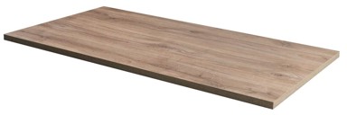 AQUALINE ALTAIR Ploča za umivaonik, 87,5x45,7 cm, drvo, dekor Emporio hrast