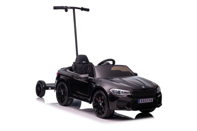 Auto na akumulator BMW M5, crni, lakirani, platofrma za roditelje