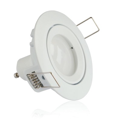 Ugradbena LED svjetiljka kvadratna F SS+SMD GU10 230V 5W 4000K, GU10 utikač