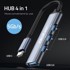 QOLTEC USB-C hub adapter, 4 u 1, USB 3.1, USB 3.0, 3× USB 2.0