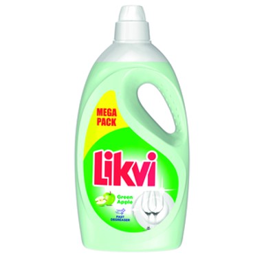 LIKVI Tekućina Green Apple 4 L, zelena