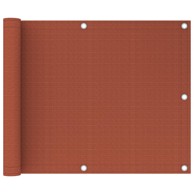 Balkonski zastor, HDPE, 75x600 cm, terakota
