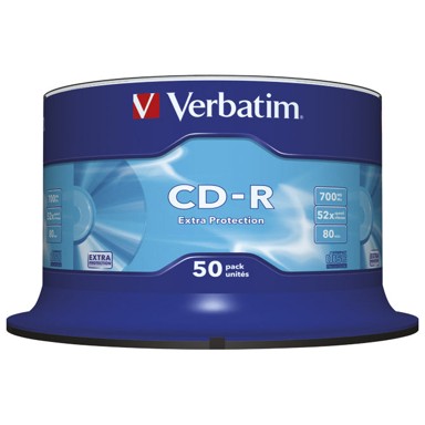 VERBATIM CD-R Extra Protection 43351, 700 MB, 52x, 50 kom