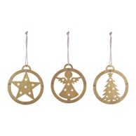 EGO DEKOR Božićni ukrasi, set 3 komada