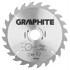 GRAPHITE Widia list kružne pile, 190 x 30 mm, 24 zuba
