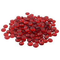 Stakleni nugget, 17-19 mm, skarlet