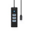 ORICO USB-C Hub PW3UR25-C3, 4 priključka, 3 x USB-A 3.0, RJ45 2.5G, 1,8 m, crna