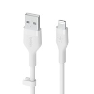 BELKIN Kabel za mobitel Flex Lightning/USB-A 2m mfi certificiran, bijeli CAA008bt2MWH