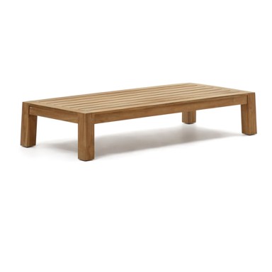 KAVE HOME Stolić za kavu Forcanera 76x153 cm od masivne tikovine u prirodnoj boji