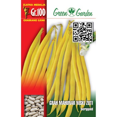 GREEN GARDEN Sjeme povrća grah niski žuti-bergold 100g