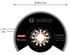 BOSCH Oštrica za višenamjenski alat EXPERT ACZ 85 RD4, 85 mm