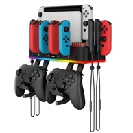 Zidna RGB stanica za punjenje i pohranu, kompatibilna s Nintendo Switch OLED