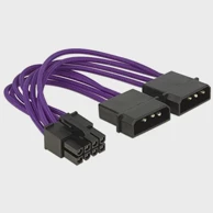 DELOCK EPS napojni kabel 8-pin na 2x4-pin, 15 cm