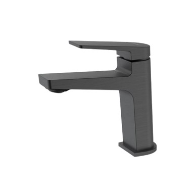 SCHMIDLER Miješalica za umivaonik Berlin, Gun Metal, s gornjim dijelom sifona