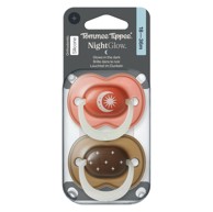 TOMMEE TIPPEE Silikonska noćna duda varalica 18-36m M 2/1, plava