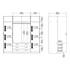 TVILUM Ormar Sprint, 196 x 200 cm, tamno siva