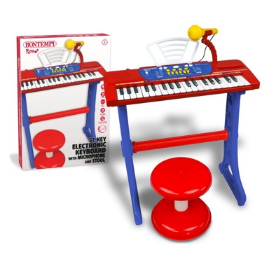 BONTEMPI Elektronska klavijatura s mikrofonom, nogama i stolicom, 37 tipki
