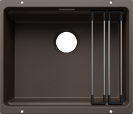 BLANCO Sudoper ETAGON 500-U SILGRANIT inox nosači, bez InFino pribora - kava